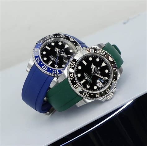 rolex rubber strap straps|rolex rubber strap with clasp.